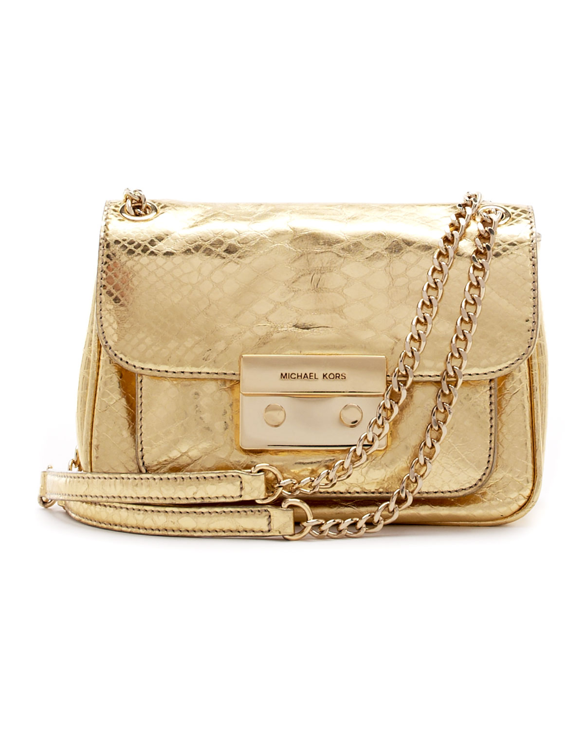 gold chain side bag