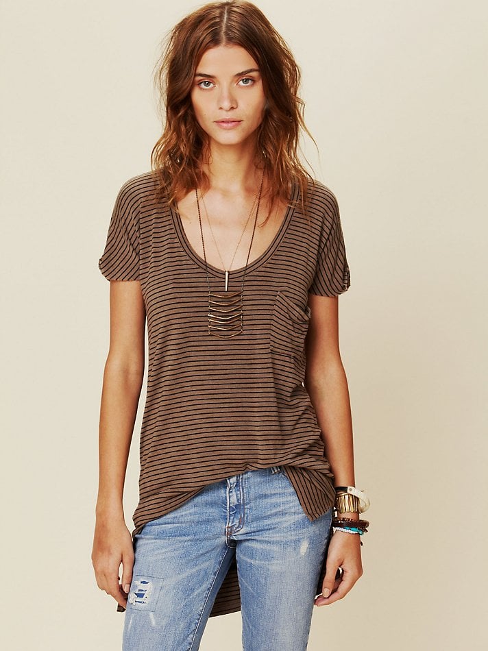 free people striped tee