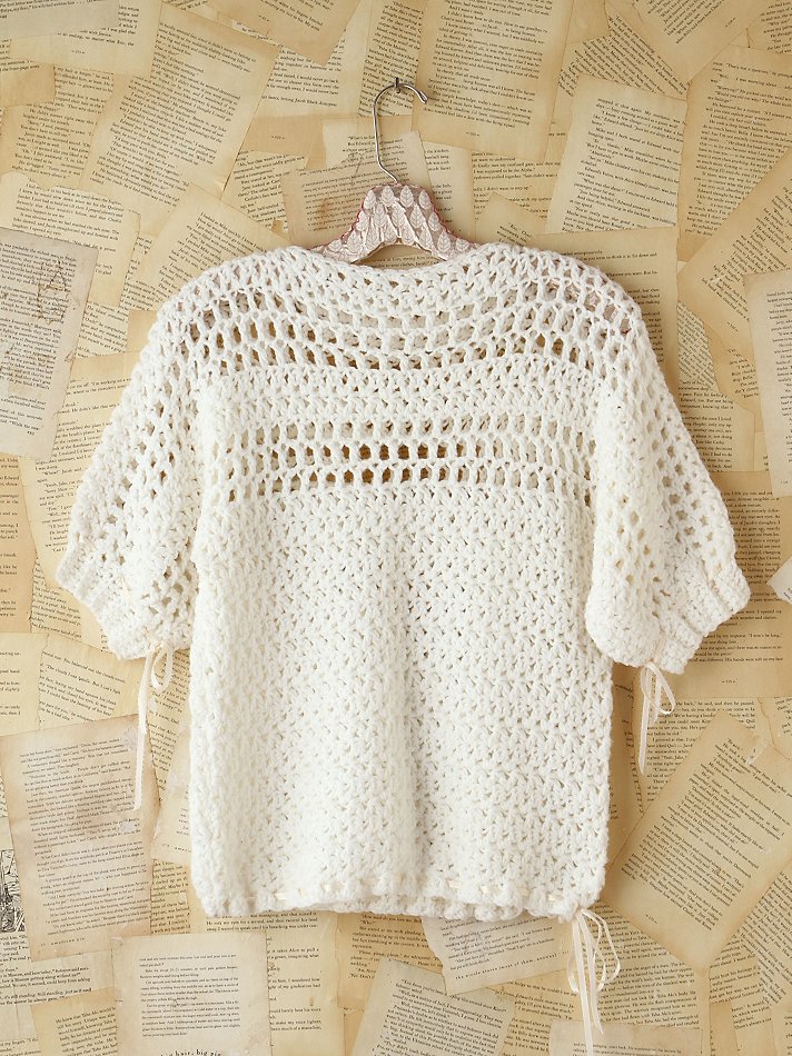Lyst - Free people Vintage Open Knit Sweater in White