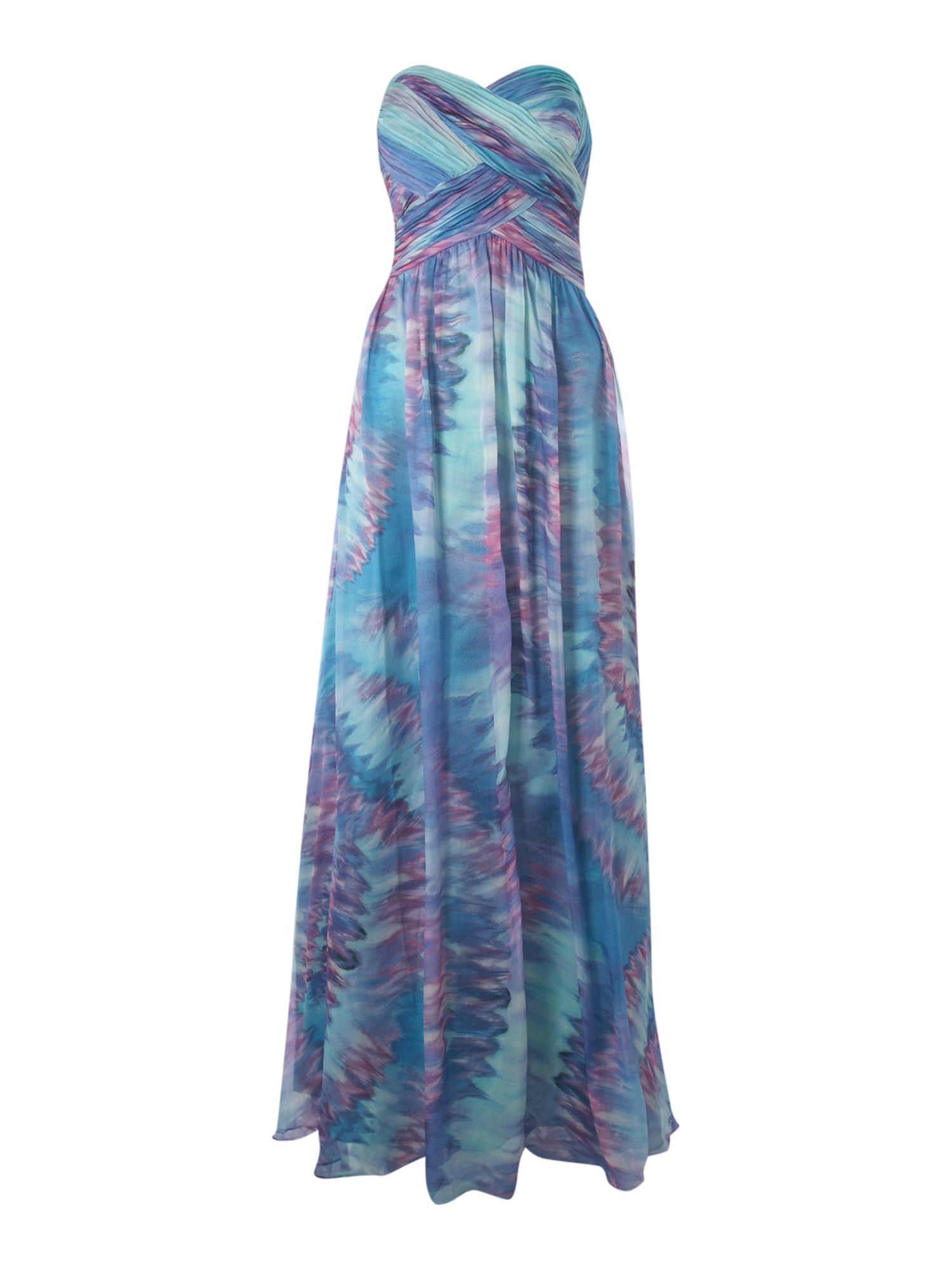 Js collections Wrap Bodice Maxi Dress in Multicolor | Lyst