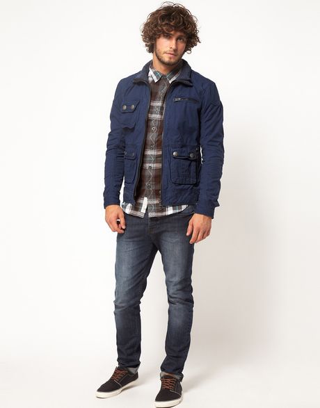 Superdry Wax Pit Jacket in Blue for Men (imperialnavy) | Lyst