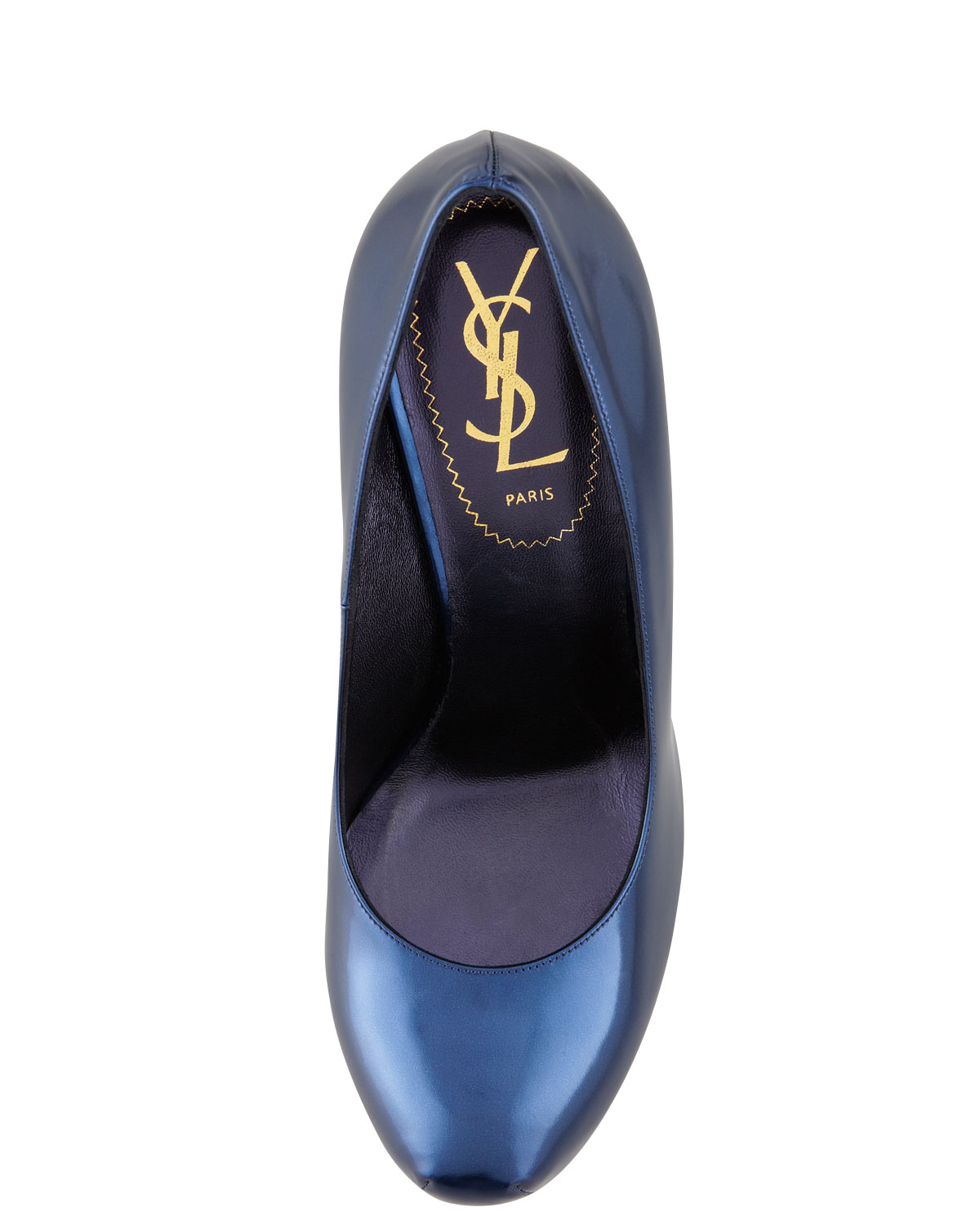 saint laurent blue heels