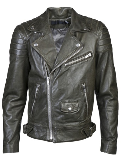 Blk Dnm Motorcycle Jacket in Green for Men (olive) | Lyst