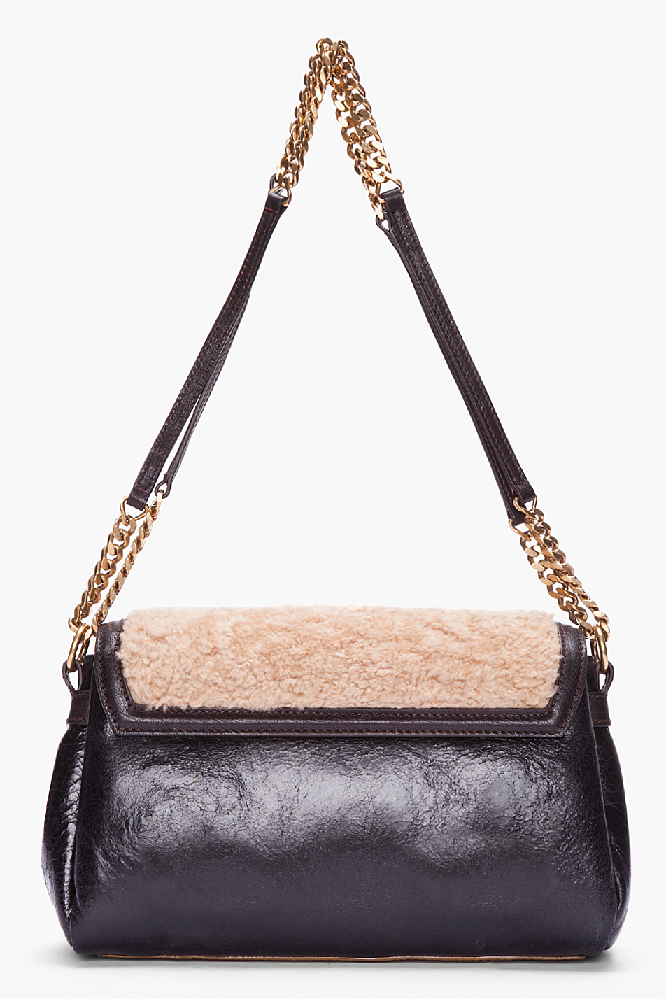 yves saint laurent shearling bag