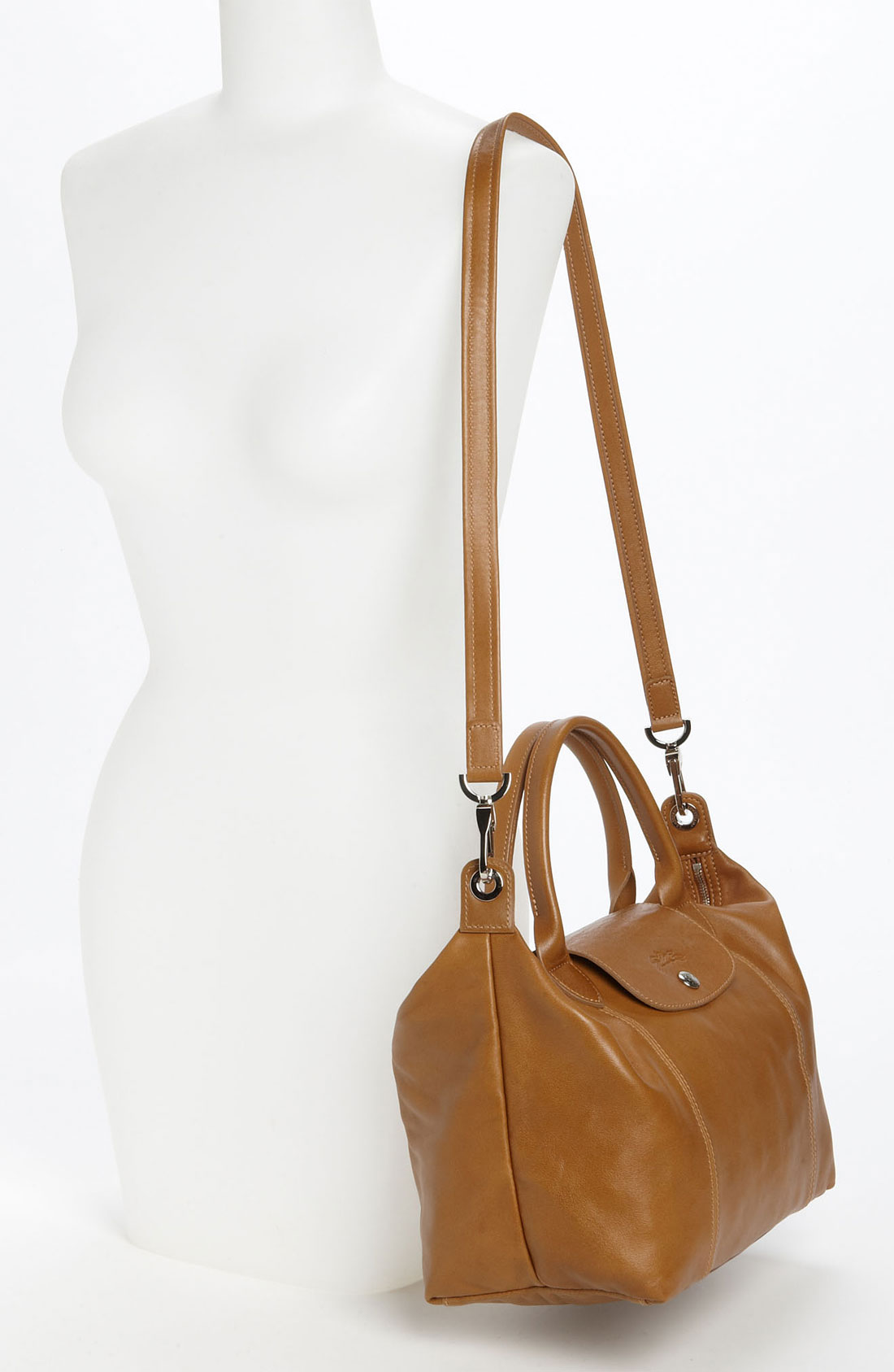 Longchamp Le Pliage Cuir Large Leather Tote Bags | The Art of Mike ...