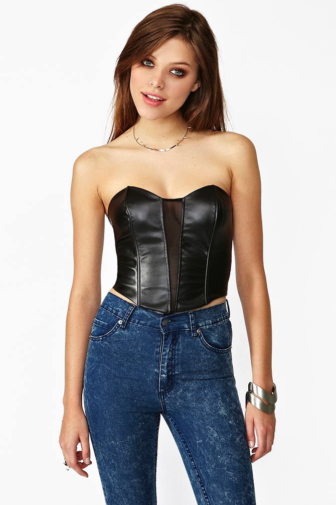 Lyst Nasty Gal Vamp Bustier In Black