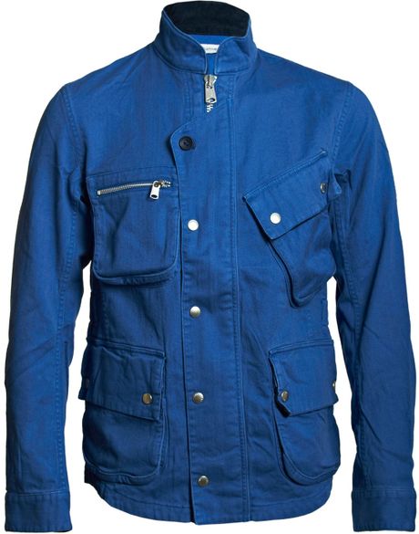 Nonnative Nonnative Mens Chino Cloth Rider Jacket in Blue for Men | Lyst