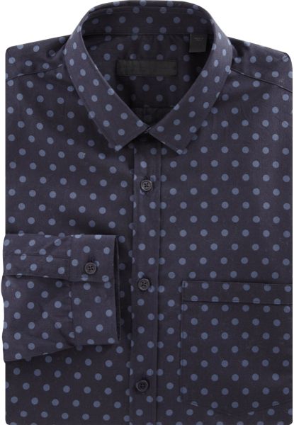Burberry Prorsum Polka Dot Shirt in Blue for Men | Lyst