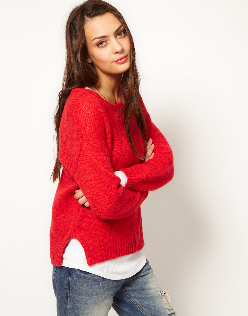 Lyst American vintage  Alpaca Knitted Jumper with Side 