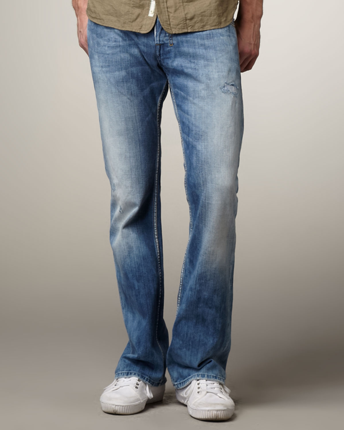 Diesel Zatiny Bootcut Eyecons Jeans in Blue for Men (indigo) | Lyst