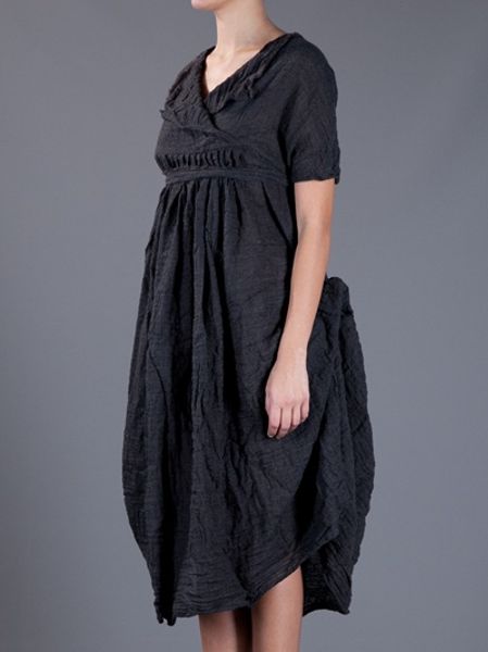 Daniela Gregis Pleated Dress in Gray (grey) | Lyst