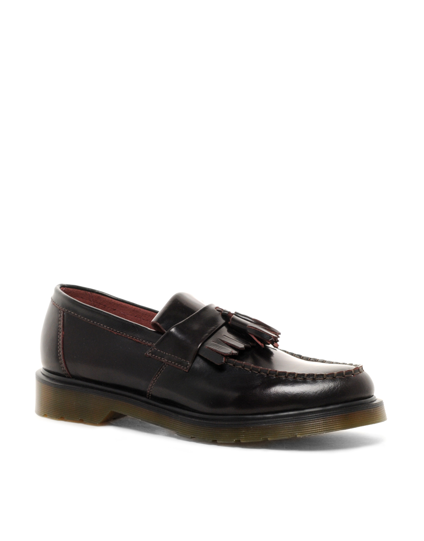 Dr. Martens Adrian Tassel Loafers in Red for Men | Lyst