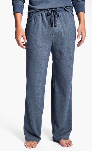 Tommy Bahama Waffle Knit Lounge Pants in Blue for Men (navy heather) | Lyst