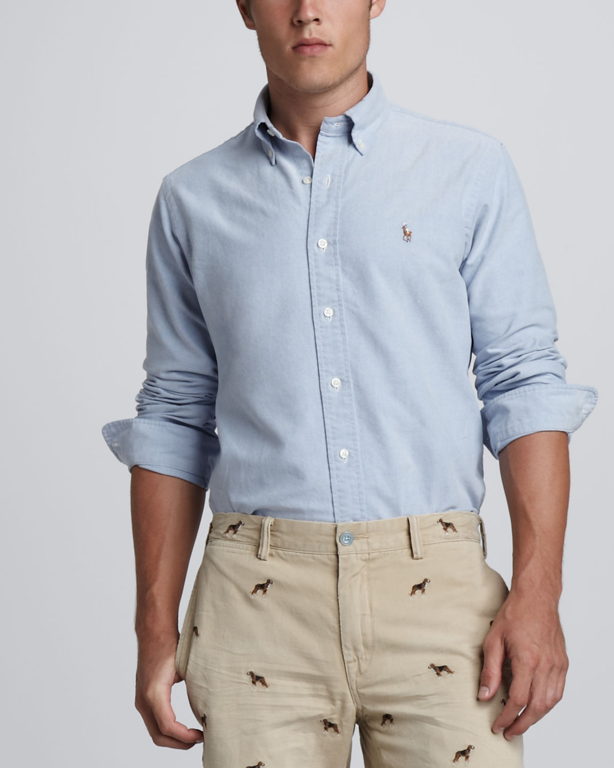 men's polo ralph lauren button down shirts