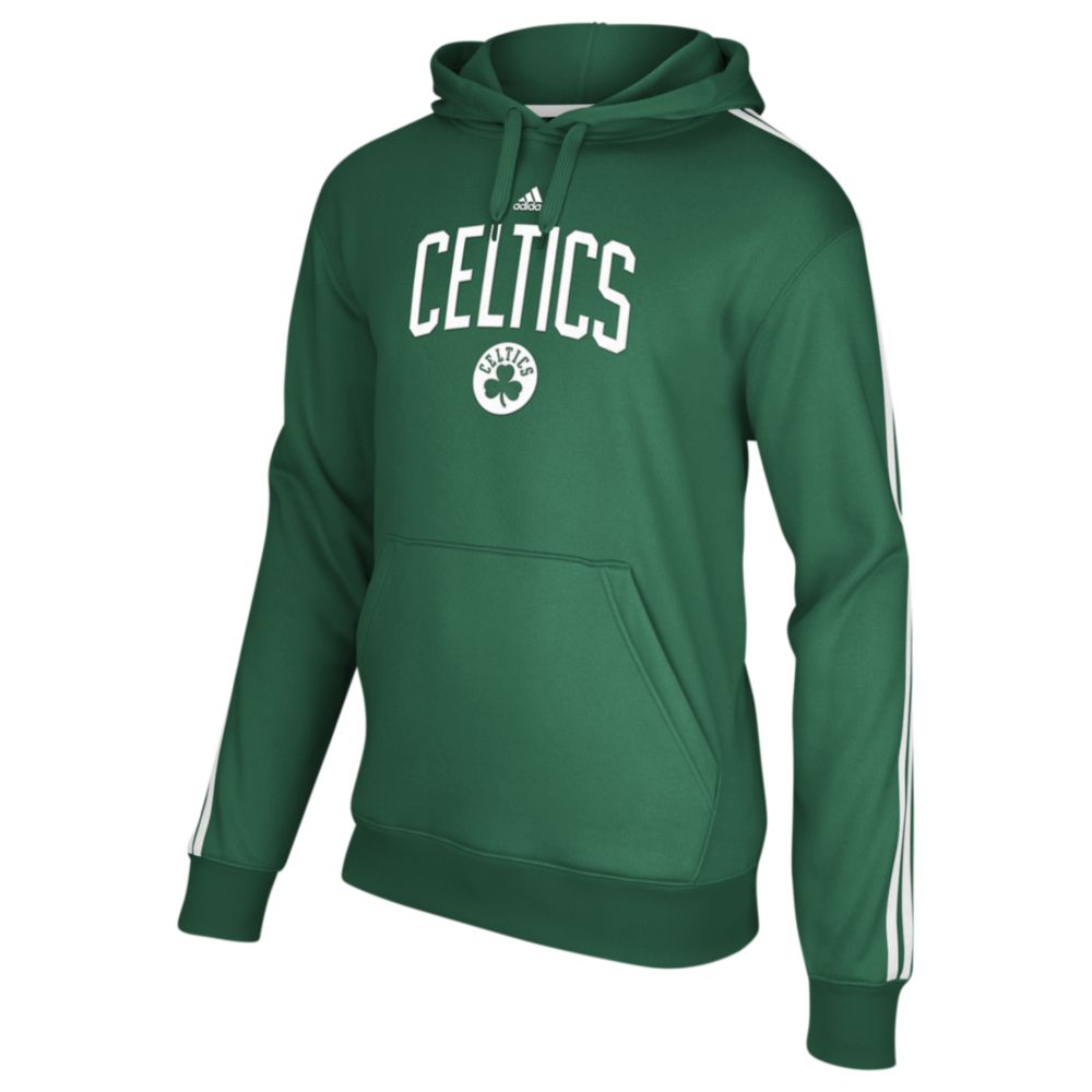 Adidas Boston Celtics Fleece Hoodie in Green for Men | Lyst