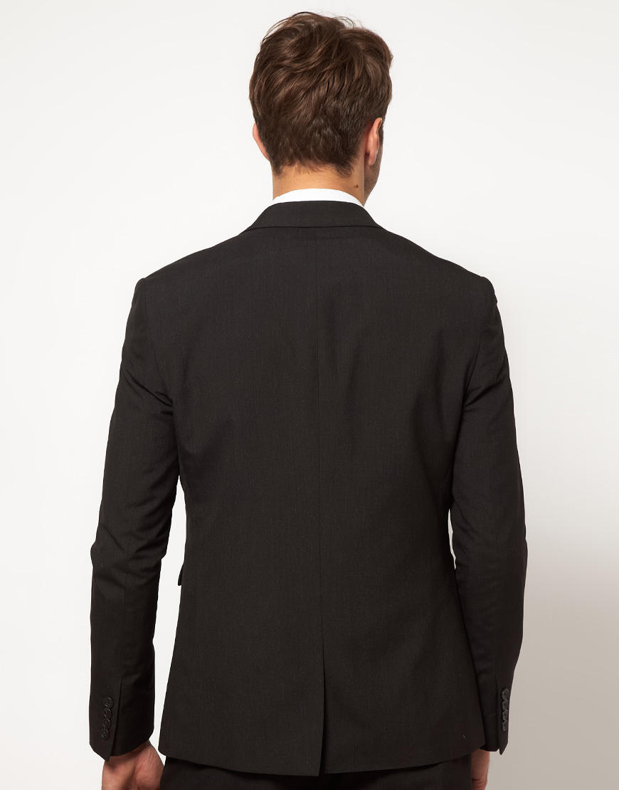 Lyst Asos Slim Fit Suit Jacket In Black in Black for Men