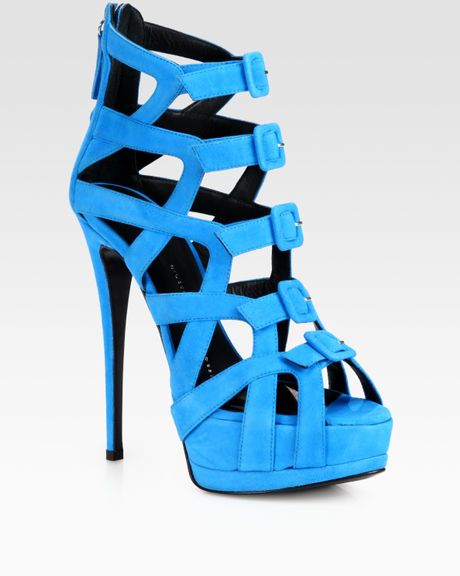 Platform Sandals: Blue Platform Sandals