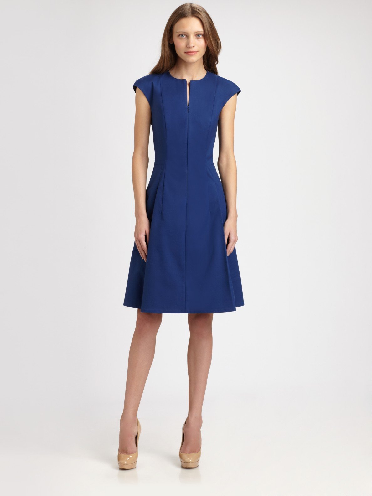 Akris punto Zip-front Dress in Blue | Lyst
