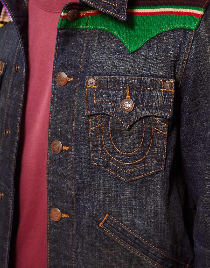Lyst - True Religion Denim Jacket Johnny Baja in Blue for Men