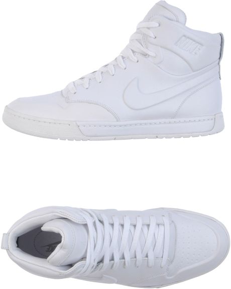 Nike Hightop Sneaker in White for Men | Lyst
