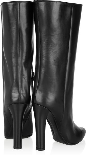Alexander Wang Edythe Leather Knee Boots in Black | Lyst