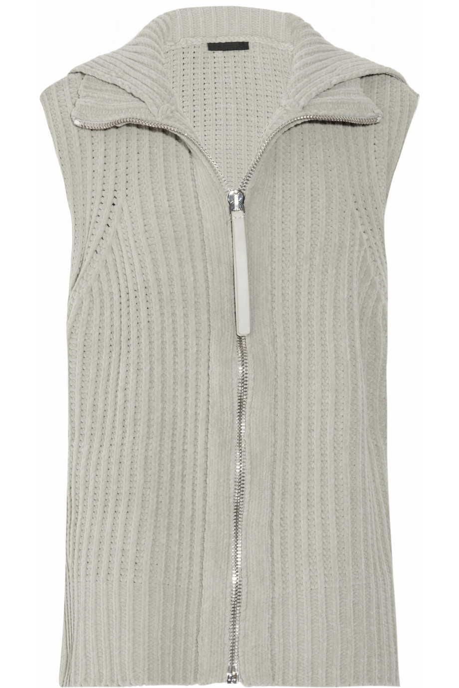 Alexander Wang Knitted Fleece Vest in Gray | Lyst