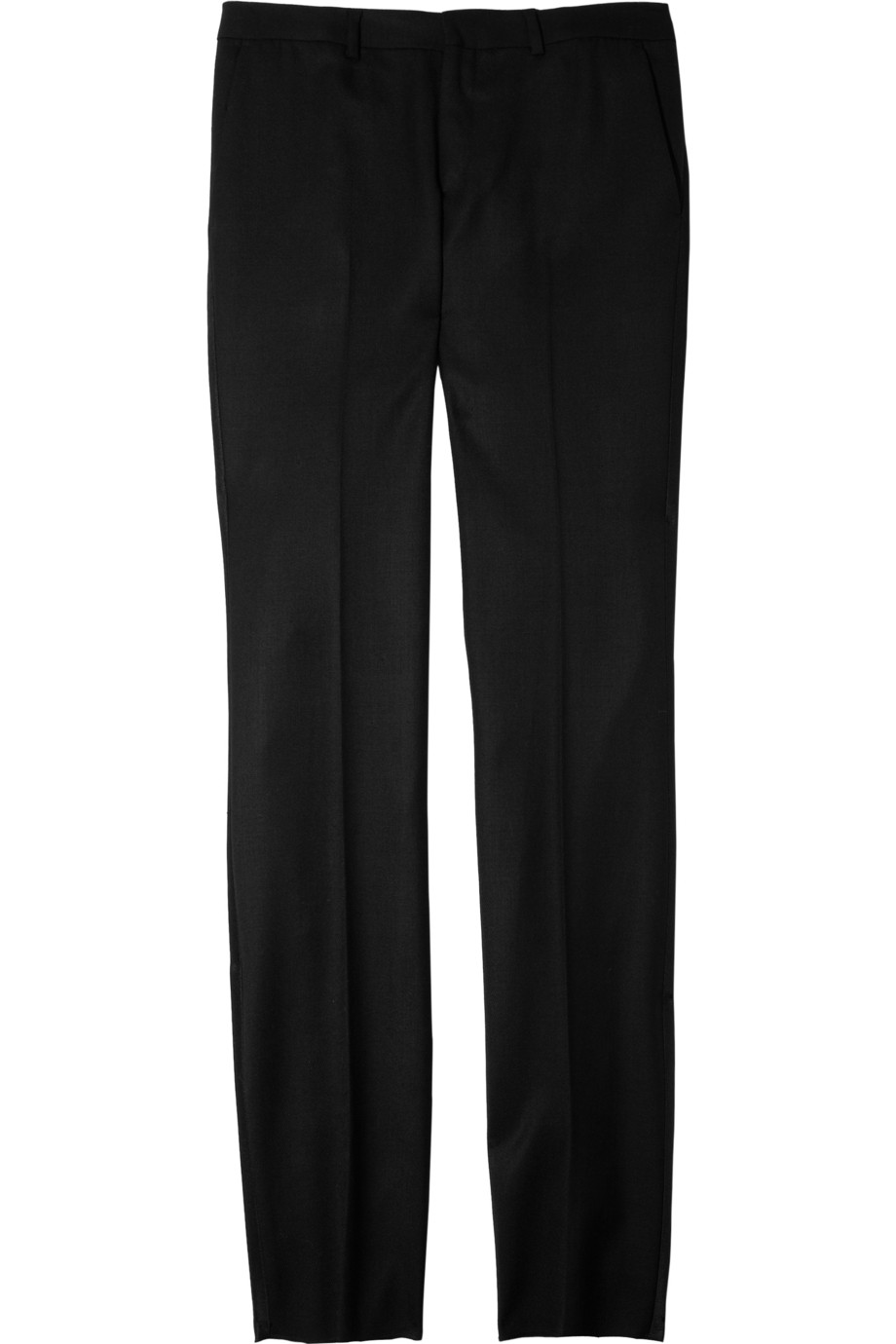 black straight pants