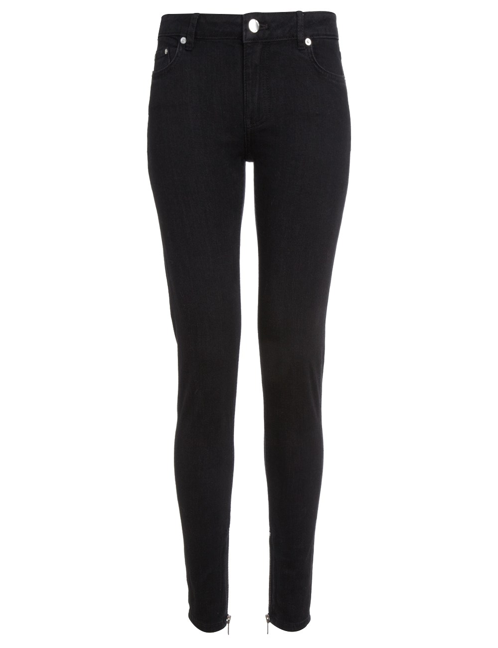 Blk Dnm Black Skinny Jeans 4 In Black Lyst 