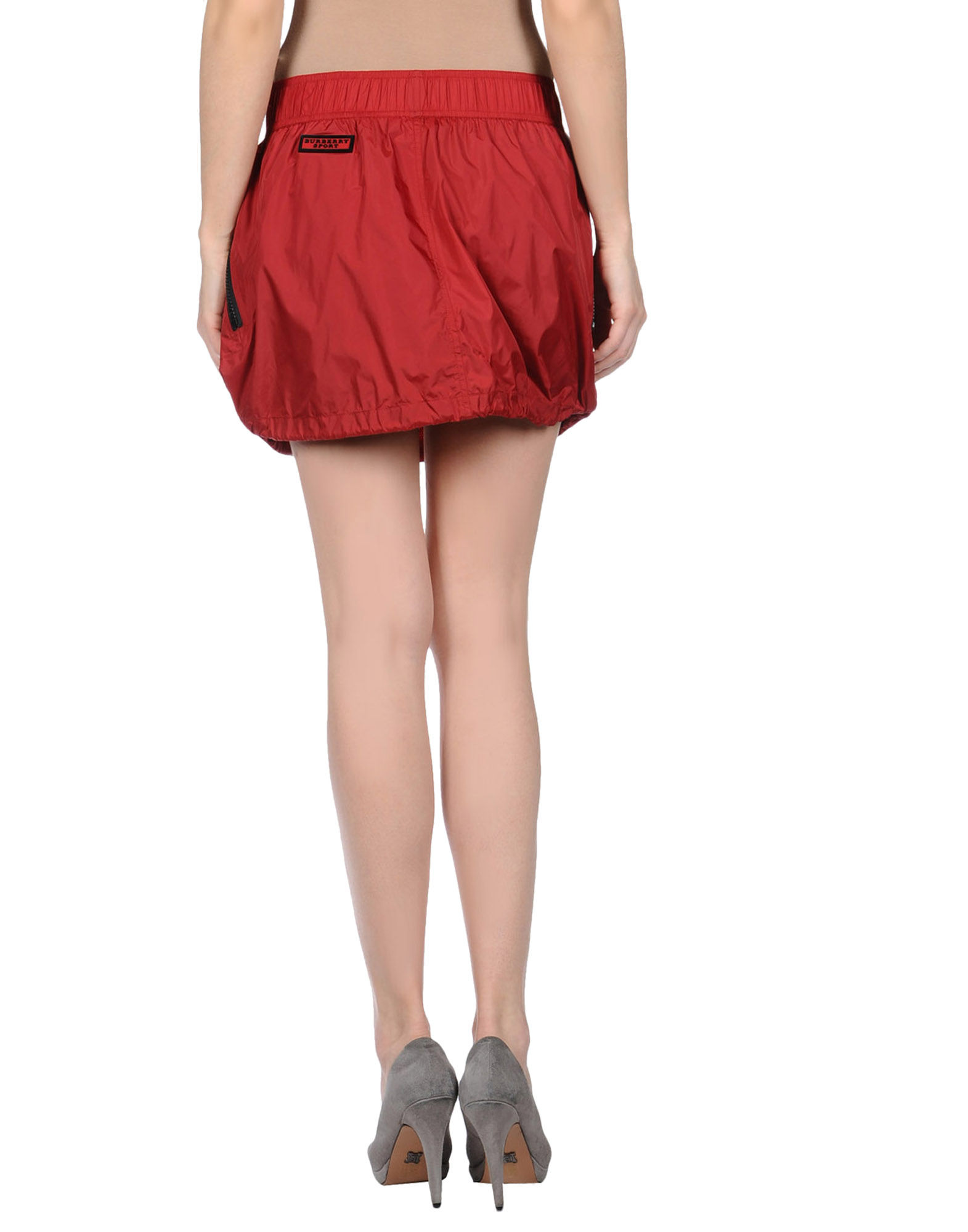 Burberry sport Mini Skirt in Red Lyst