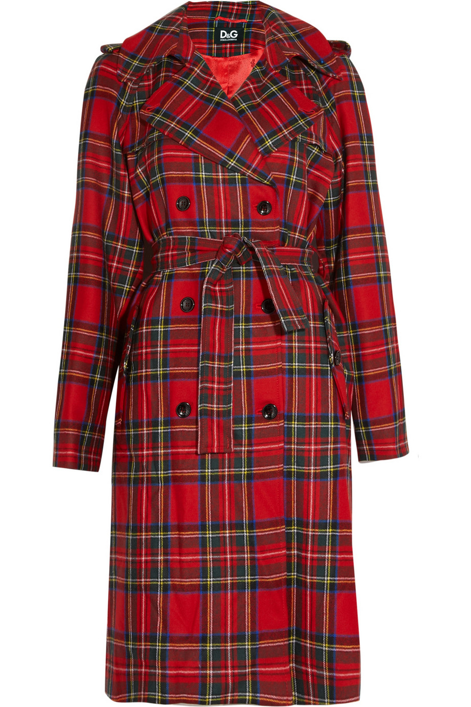 plaid cases iphone 11 Lyst & Dolce in  Plaid Red Wool Coat Trench Gabbana