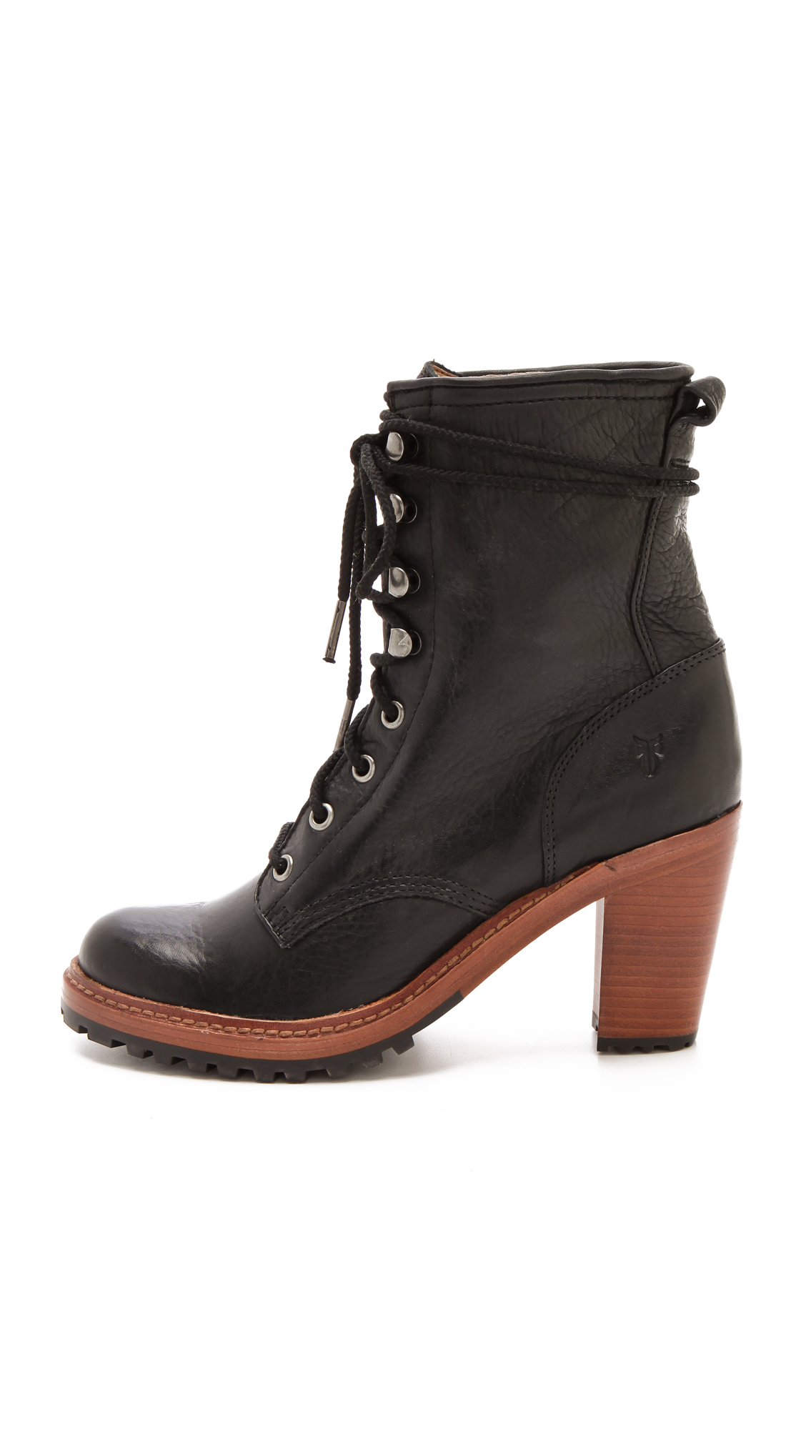 frye lace up booties
