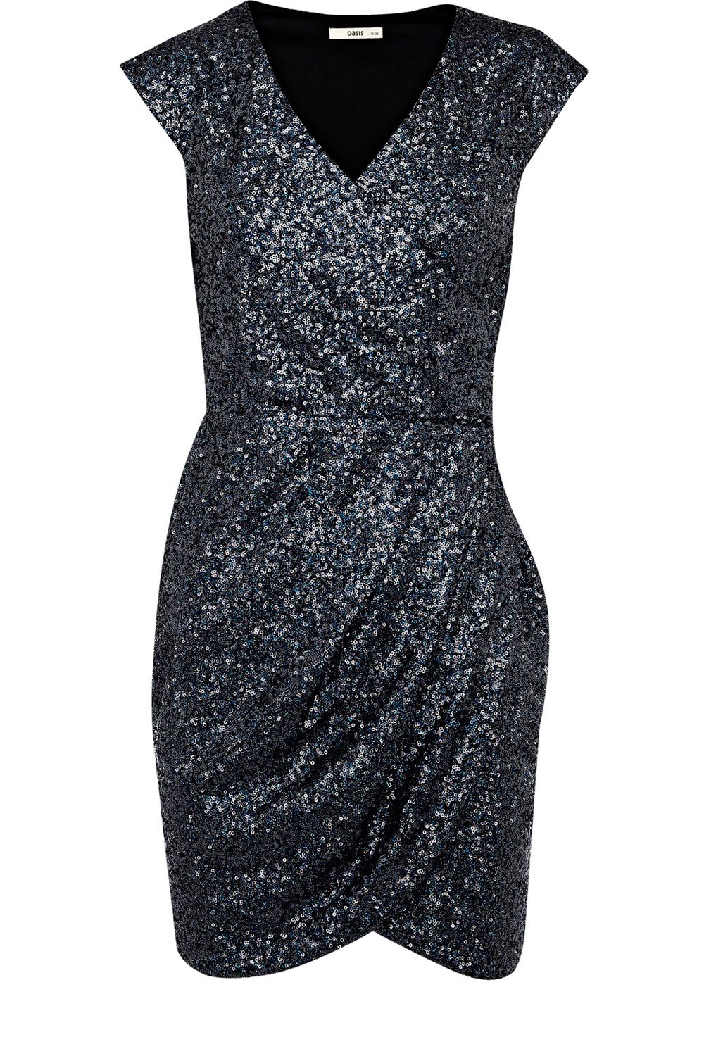 Oasis Sequin Bodycon Dress in Blue | Lyst