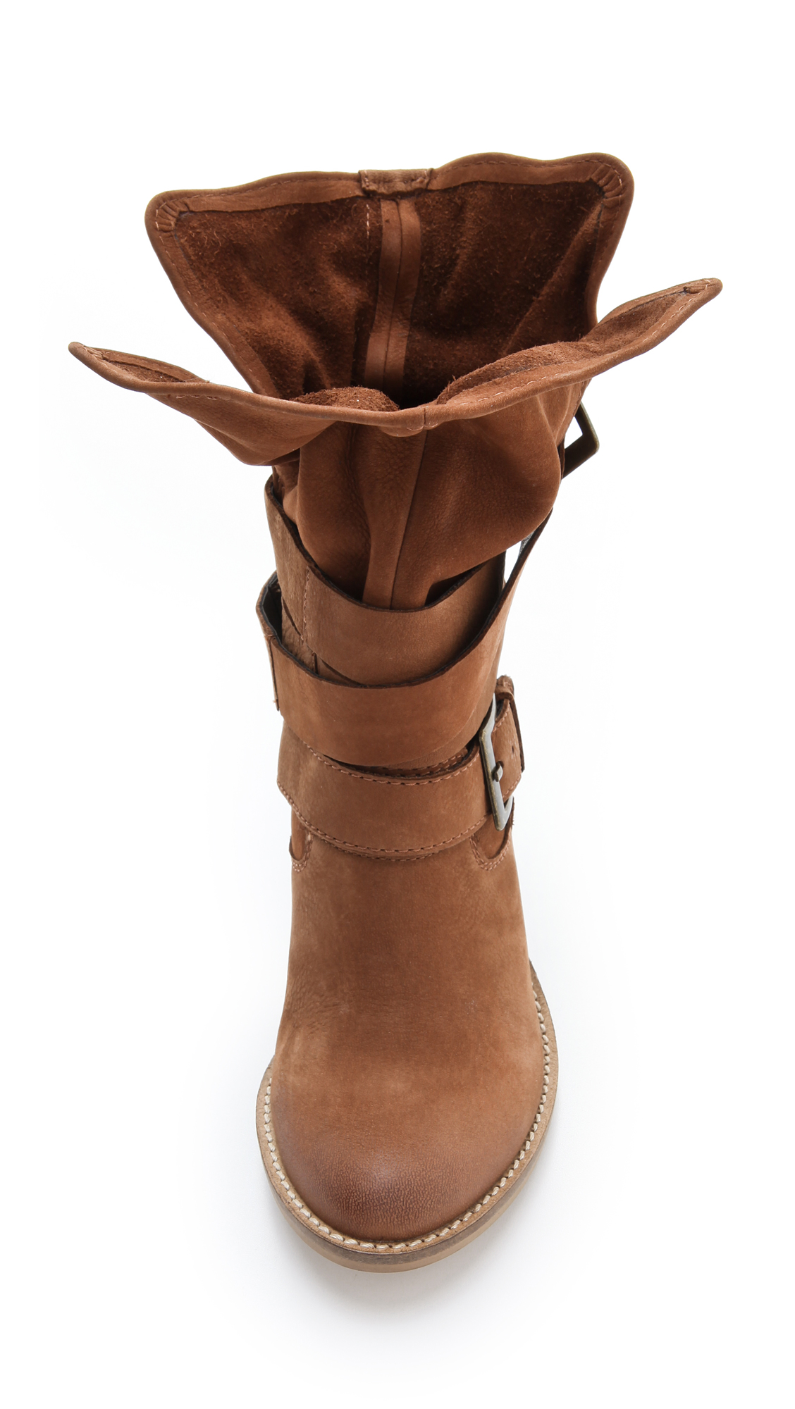 steve madden leia buckle western boot