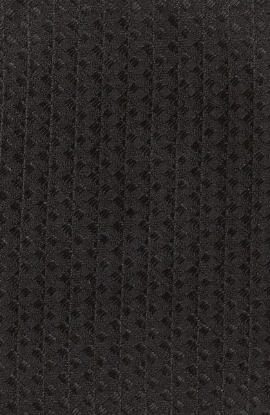 Saint Laurent Textured Stripe Silk Woven Tie in Black for Men (black ...
