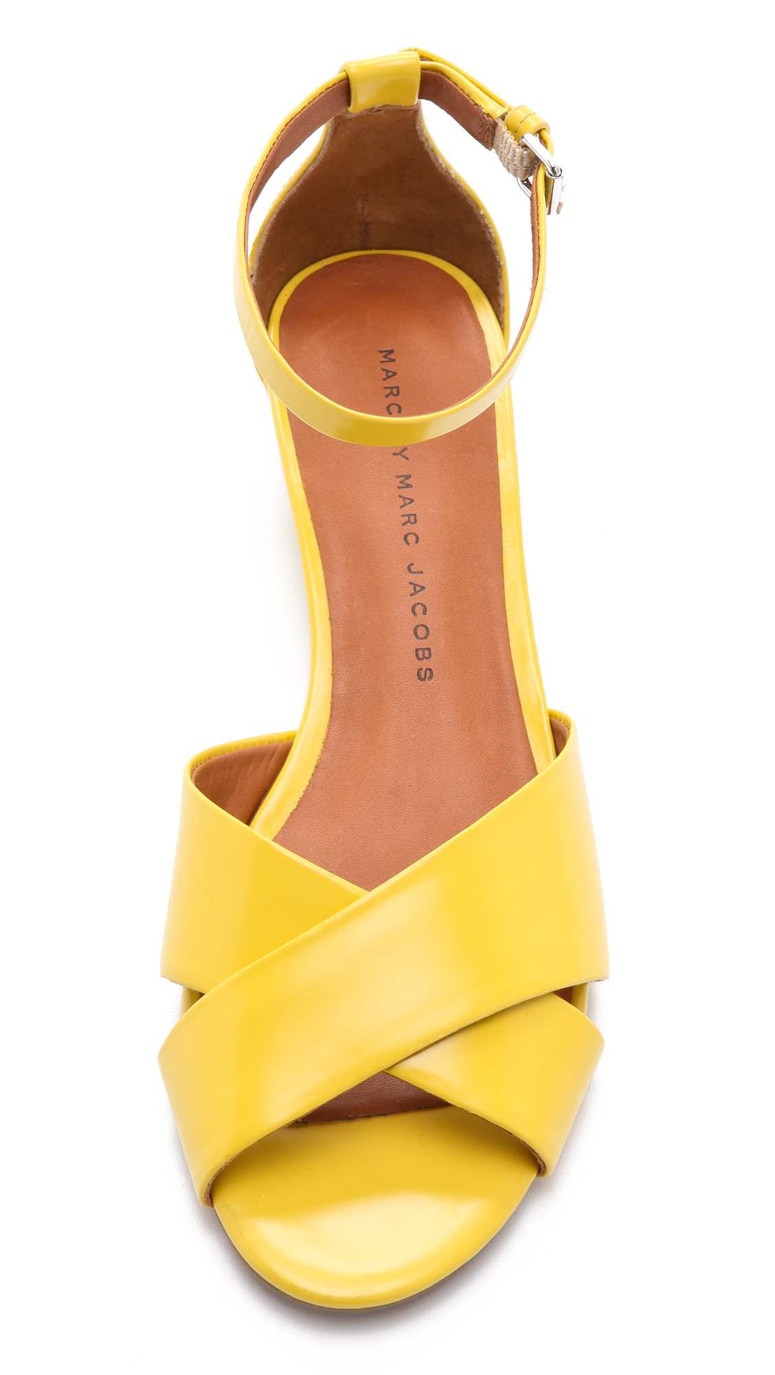 Lyst - Marc by marc jacobs Demi Wedge Sandals in Yellow