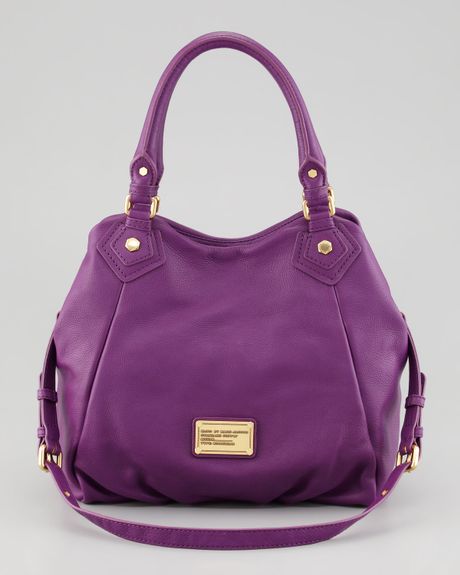 Marc By Marc Jacobs Classic Q Francesca Calfskin Tote Bag Violet in ...