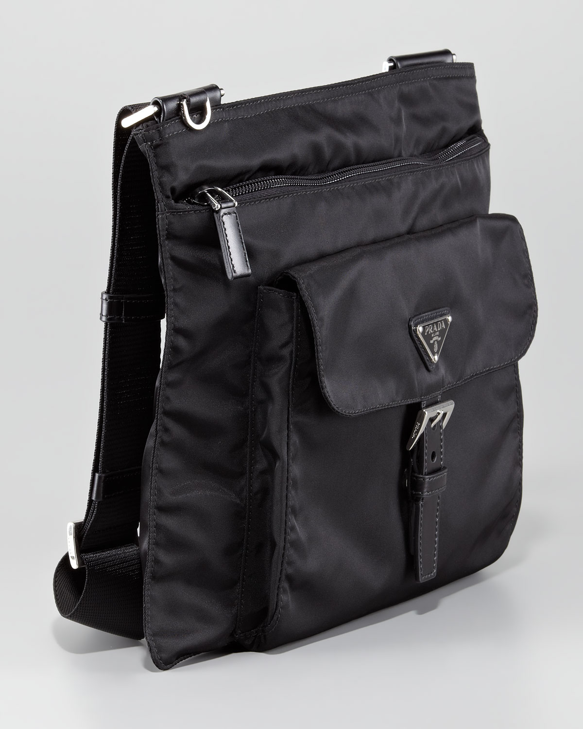 Prada Vela Nylon Shoulder Bag IUCN Water