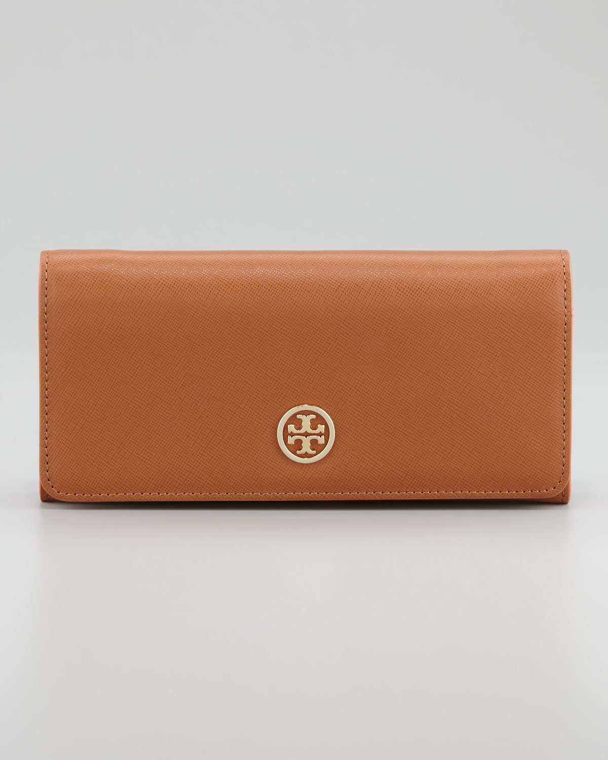 Lyst - Tory Burch Robinson Envelope Continental Wallet in Brown