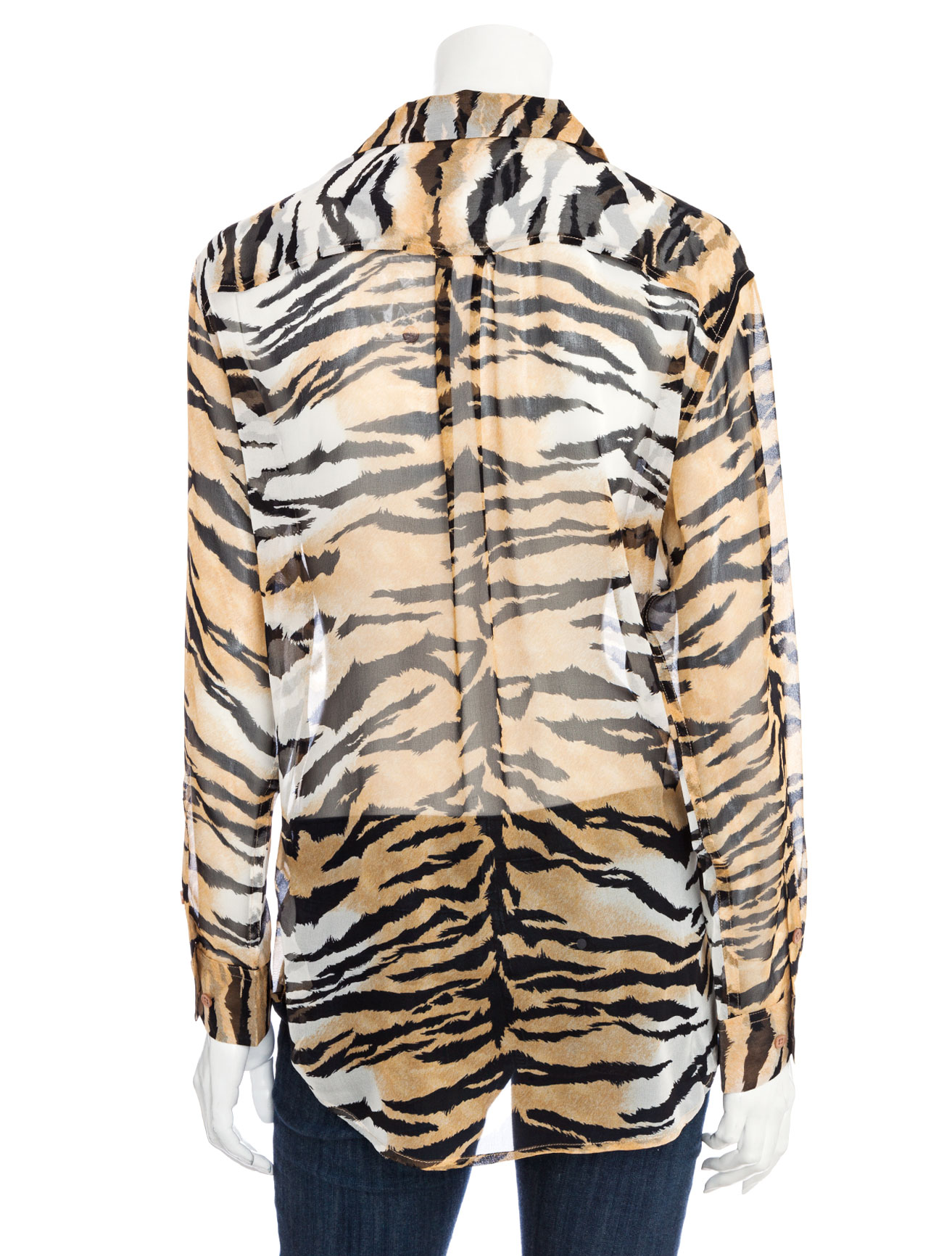 Equipment Tiger Print Chiffon Blouse in Animal (multi) Lyst