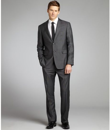 John Varvatos Wool Silk Chad Classic Fit Two Button Suit with Flat ...