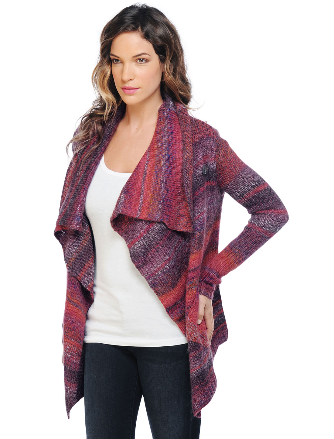 Splendid Santa Fe Ombre Cardigan in Pink | Lyst