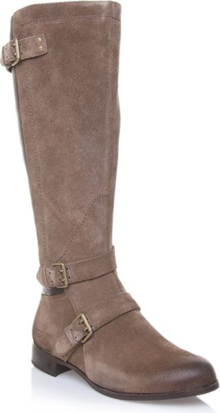 Ugg Cydnee Suede Riding Boots in Brown (taupe) | Lyst