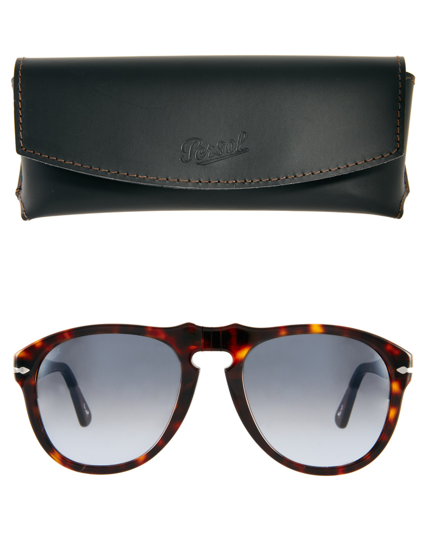 Lyst Persol Aviator Sunglasses in Brown for Men