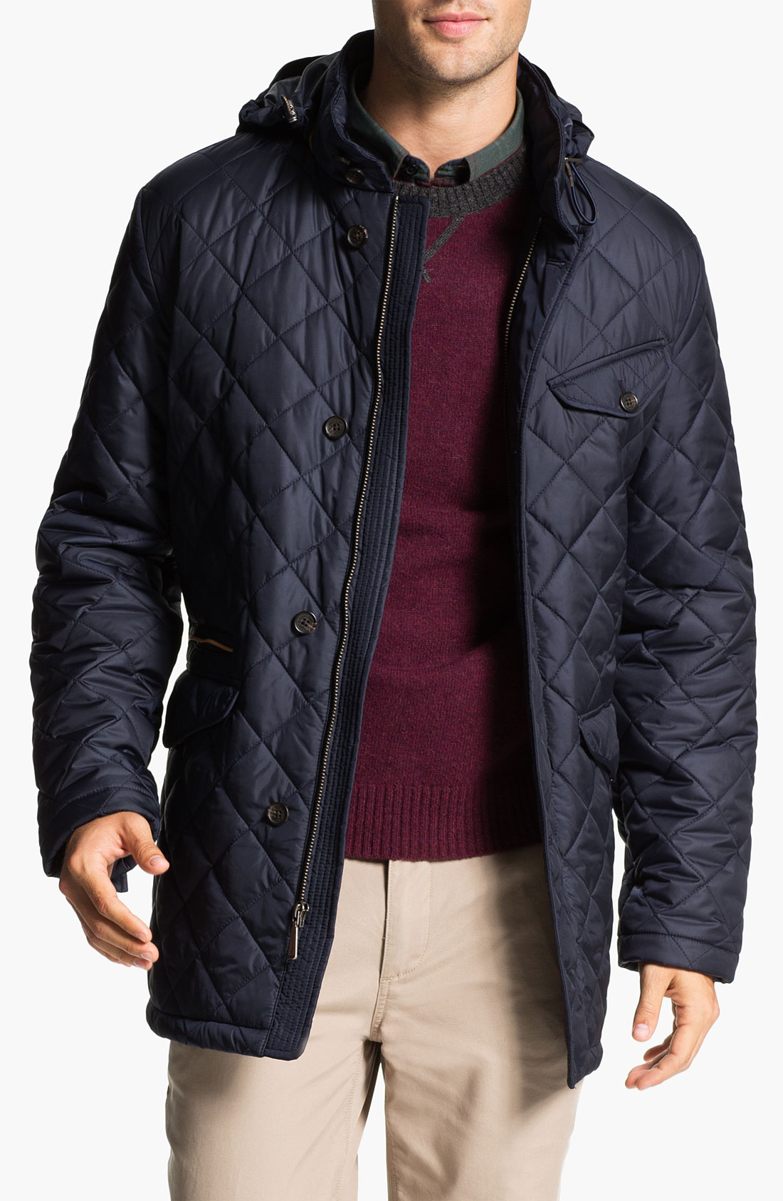 Brooks Brothers Quilted Walking Jacket in Blue for Men (navy) | Lyst
