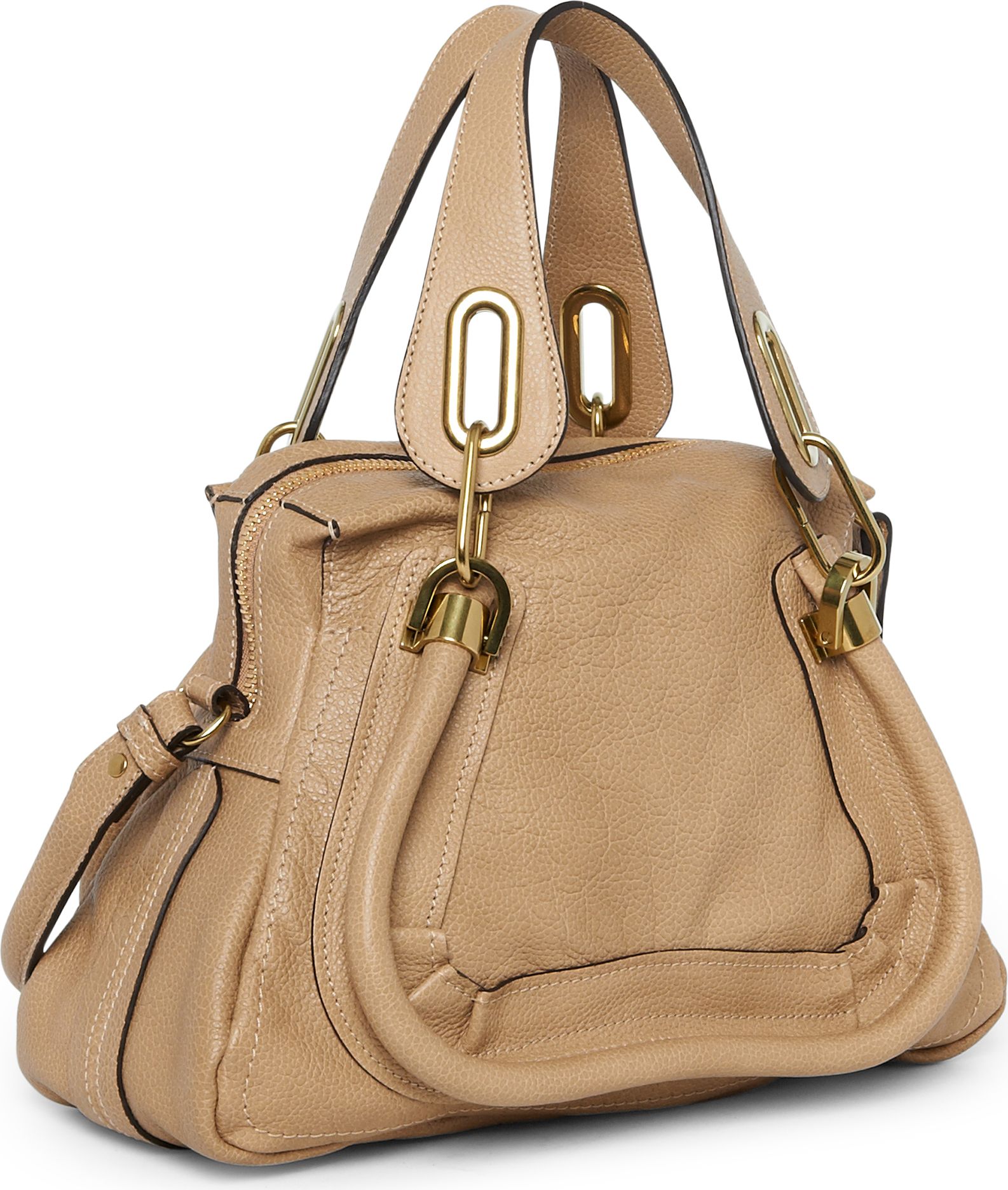 Chlo Paraty Small Shoulder Bag in Beige (gold) | Lyst  