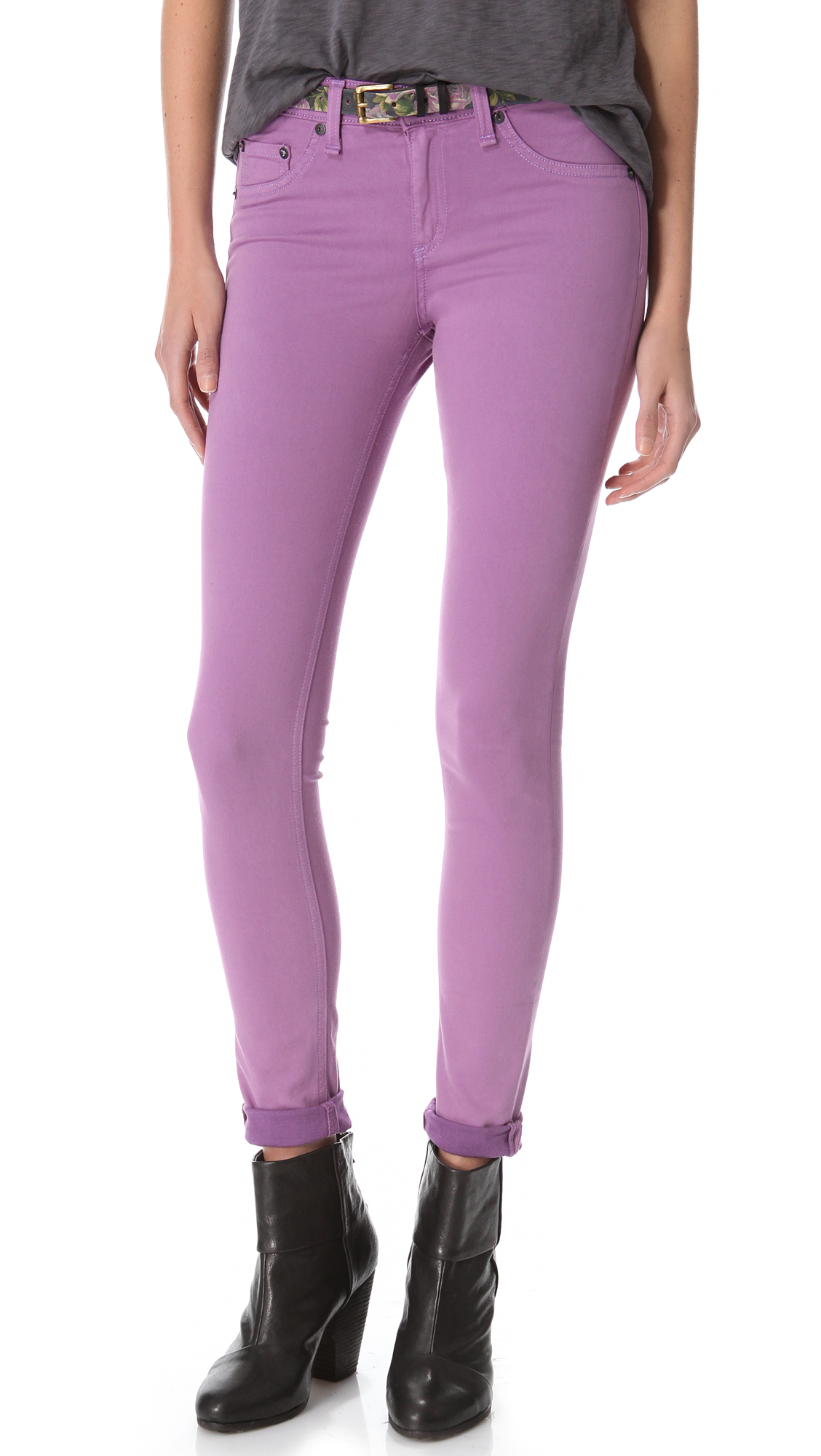 Rag & bone Violet Jean Leggings in Purple | Lyst