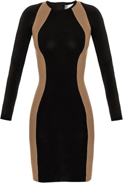 A.l.c. Contrast Panel Knit Dress in Black | Lyst