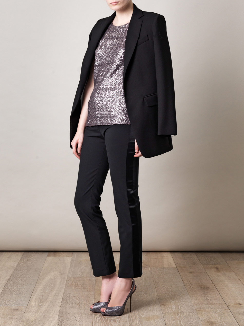 Christian louboutin Boulimina Lady 120mm Glitter Shoes in Silver ...  