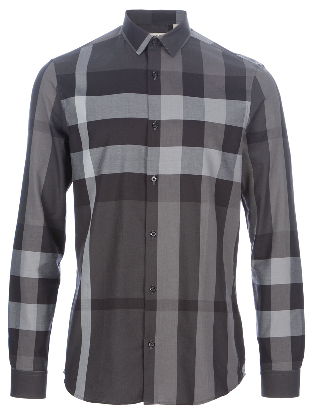 Burberry Pembury Check Shirt in Grey (Gray) for Men - Lyst