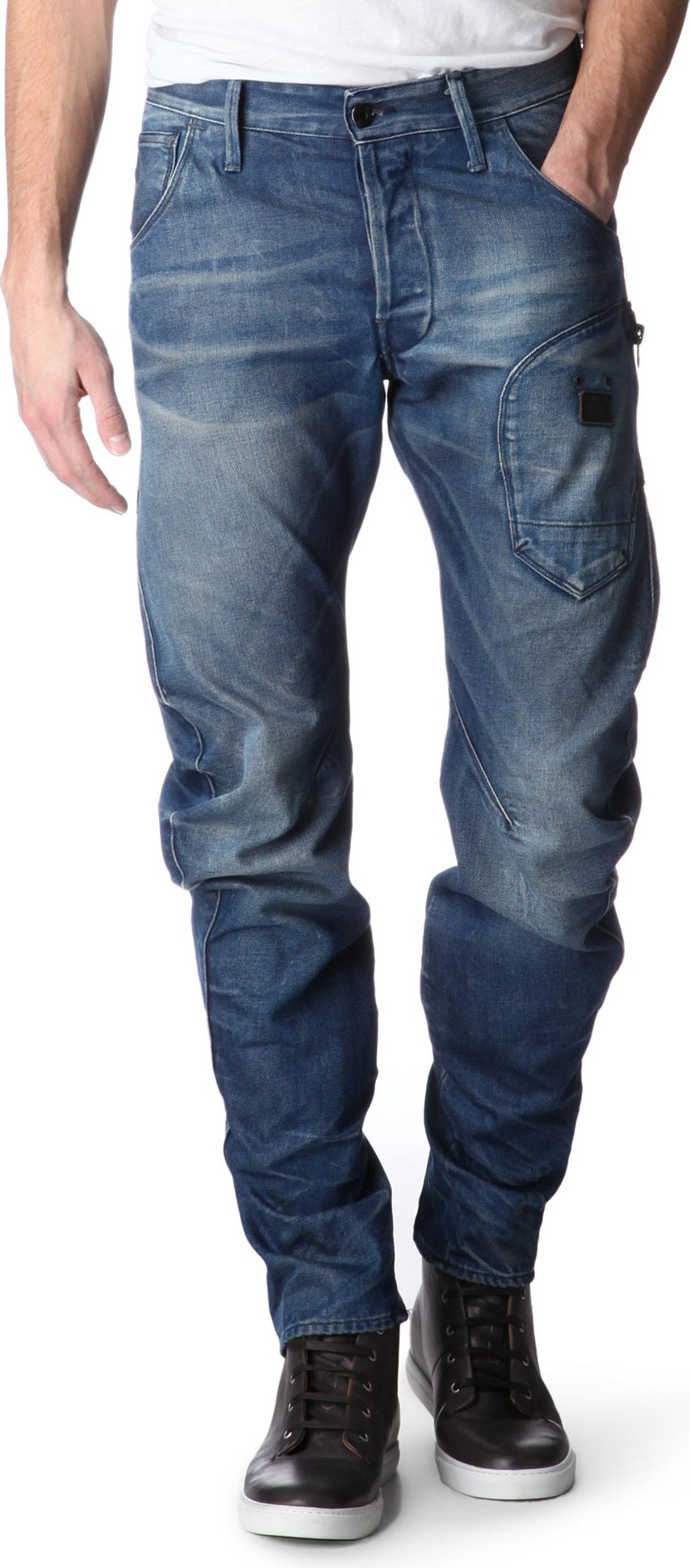 G-star Raw Biker Arc 3d Loosefit Tapered Jeans in Blue for Men (denim ...